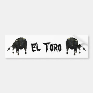 BULL - REALISTIC - EL TORO BUMPER STICKER