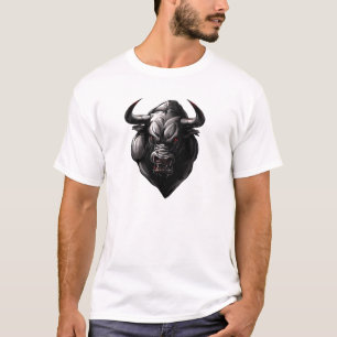 bull red eyes stock market shares financial market T-Shirt