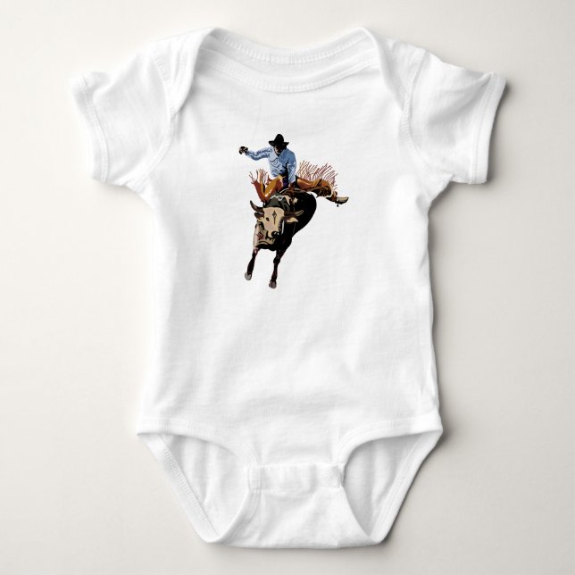 Bull Rider Baby Bodysuit (Front)