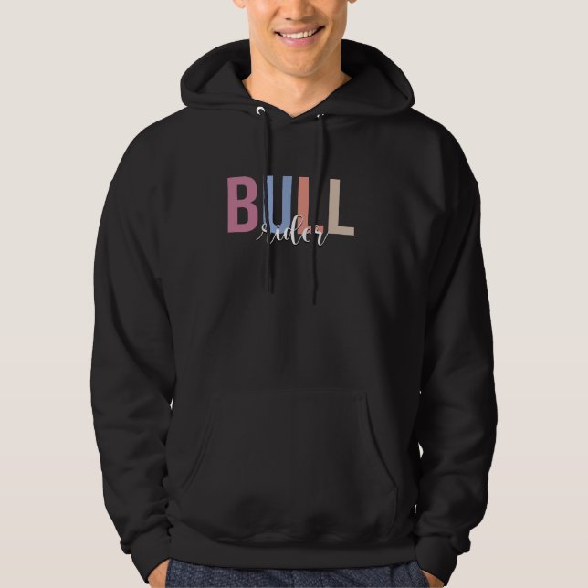 Bull Rider Bull Riding Cowboy Hoodie (Front)