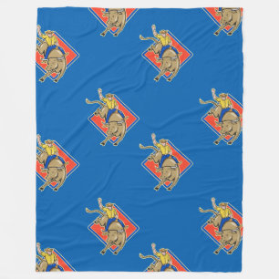 Bull Rider Fleece Blanket