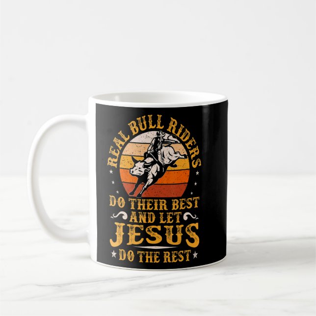 Bull Rider Outfit Western Rodeo Party Matching Bul Coffee Mug (Left)
