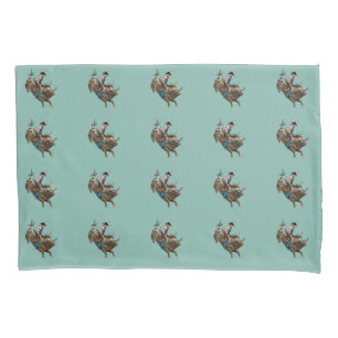 Bull rider pillowcase