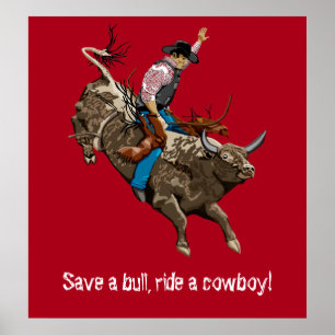 Bull rider poster
