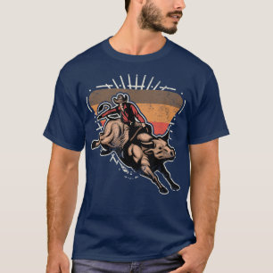 Bull Rider Rodeo Lover Bull Riding Cowboy Fan T-Shirt