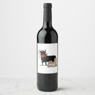 Bull Rider Wine Label