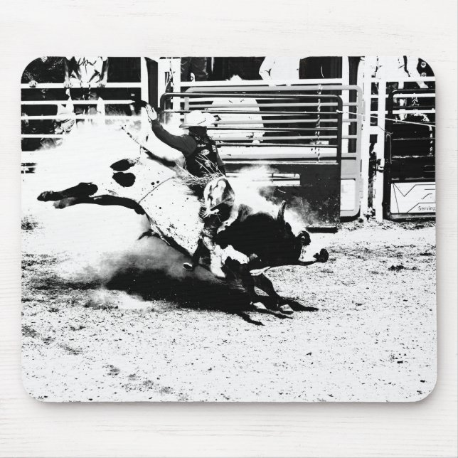 Bull Riding Champ Mouse Mat (Front)