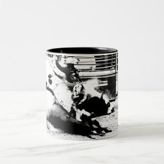 Bull Riding Champ Two-Tone Coffee Mug