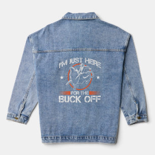 Bull Riding For Bull Rider Rodeo Athlete Future Bu Denim Jacket