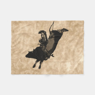 Bull Riding Hero- Rodeo Event Fleece Blanket