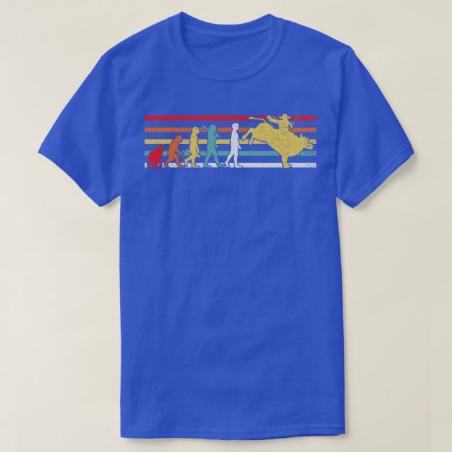 Bull Riding Rodeo T-Shirt (Design Front)