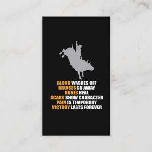 Bull Riding Rodeo Texas Ranch Rider Cowboy Business Card