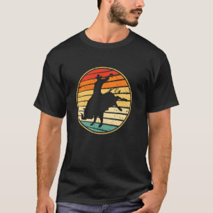 Bull Riding Vintage Retro Western Country Cowboy R T-Shirt