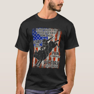 Bull Riding Vintage Texas Ranch Rider America Cowb T-Shirt