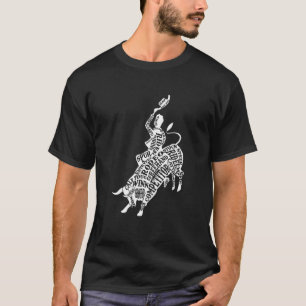 Bull Riding Western Cowboy Ranch Bull Rider Rodeo T-Shirt