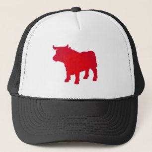 Bull see Red Trucker Hat
