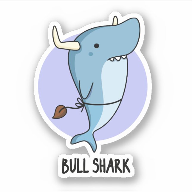 Bull Shark Funny Animal Shark Pun  (Front)