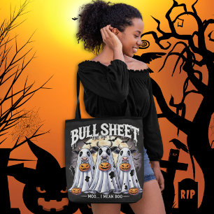 Bull Sheet / Bulls Funny Halloween Tote Bag