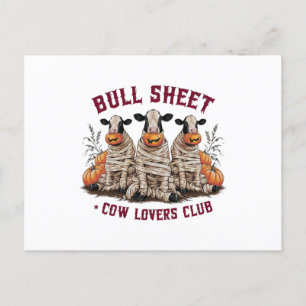 Bull sheet,Cow Lovers Club Postcard