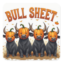 BULL SHEET HALLOWEEN DESIGN