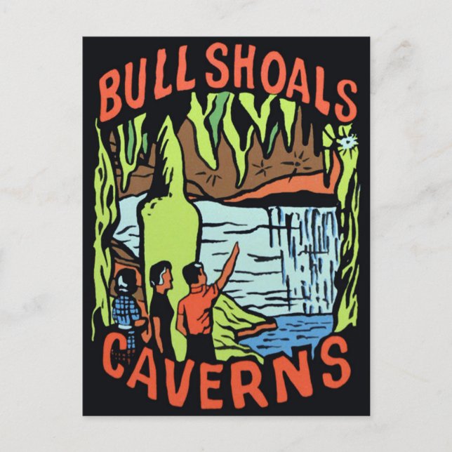 Bull Shoals Caverns Arkansas Travel Postcard (Front)