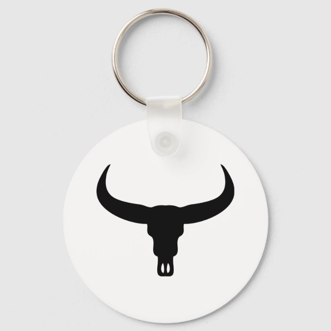 bull skull key ring (Front)
