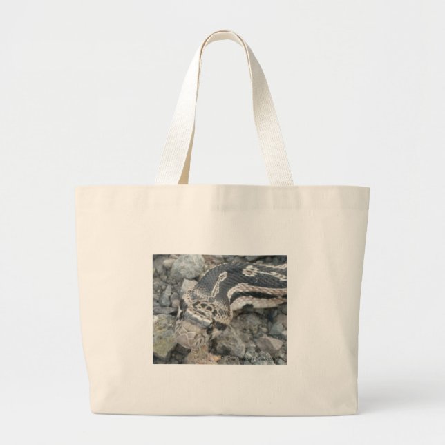 Bull snake (Pituophis catenifer sayi) Large Tote Bag (Front)