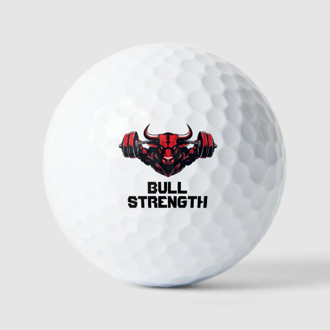 Bull Strength Golf Balls (Front)