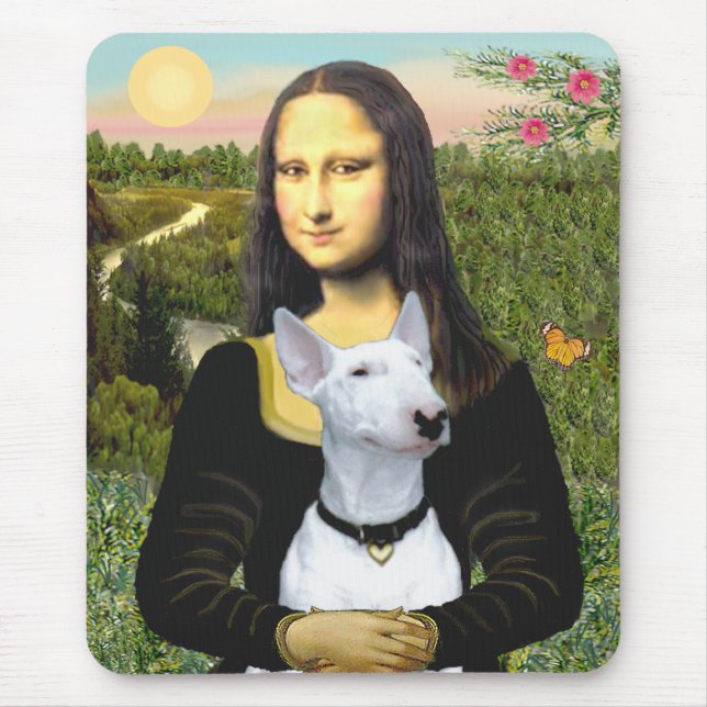 Bull Terrier 1 - Mona Lisa Mouse Mat (Front)