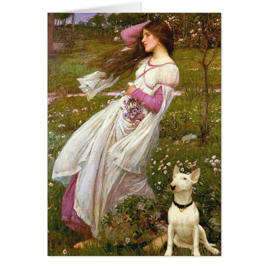 Bull Terrier 1 - Windflowers Card