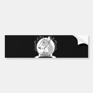 BULL TERRIER (3) BUMPER STICKER