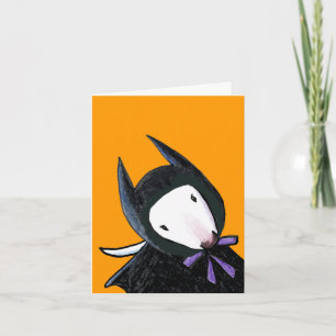 Bull Terrier BatDog Card