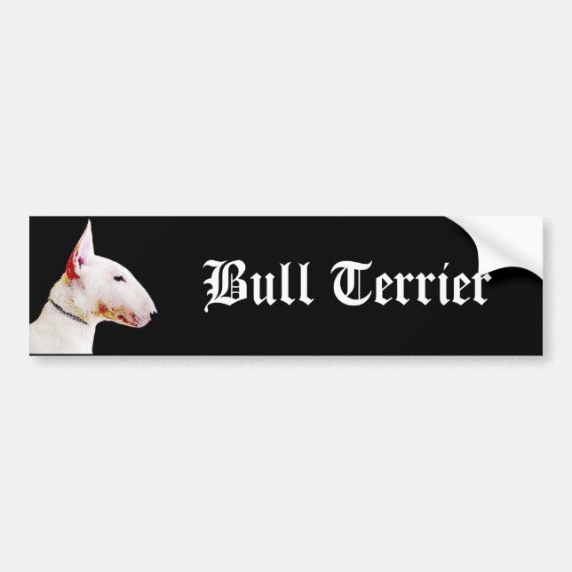Bull Terrier bumper sticker (Front)