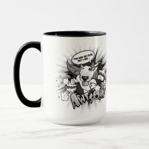 Bull Terrier Cartoon Coffee Mug "Awesome"