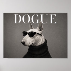 Bull Terrier Chic Fashion Dog Art Print