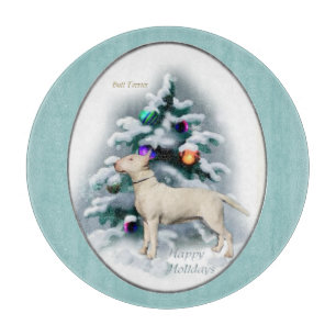 Bull Terrier Christmas Cutting Board