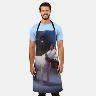 Bull Terrier Christmas Festive Season Apron