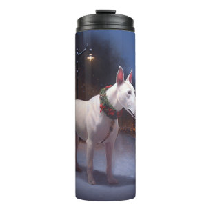Bull Terrier Christmas Festive Season Thermal Tumbler