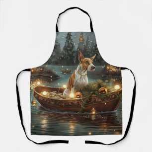 Bull Terrier Christmas Festive Voyage Apron