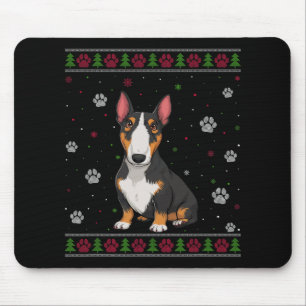 Bull Terrier Christmas Sweater Xmas Pet Animal Dog Mouse Mat