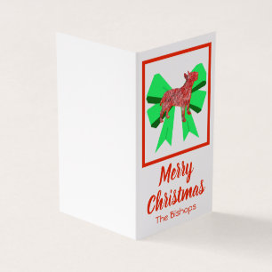 Bull Terrier Christmas Tree Dog Small Gift Tag