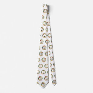 Bull Terrier Christmas Wreath Festive Pup Tie