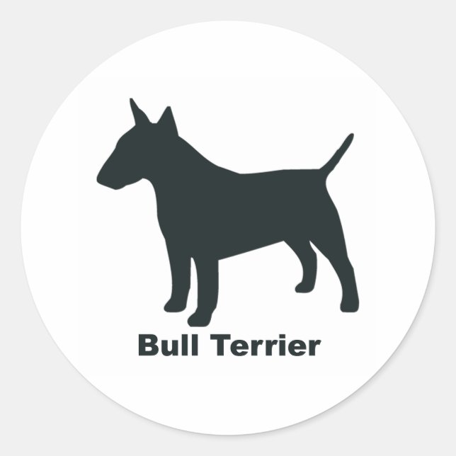 Bull Terrier Classic Round Sticker (Front)