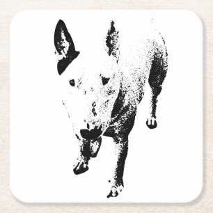 Bull Terrier Coaster – Grit with Every Sip