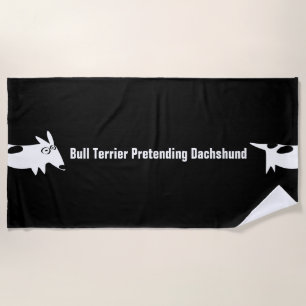 Bull Terrier Dachshund Beach Towel