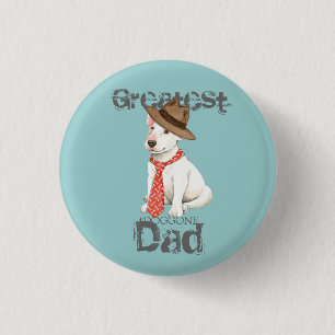 Bull Terrier Dad 3 Cm Round Badge