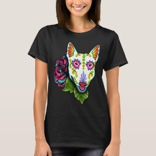 Bull Terrier - Day of the Dead Sugar Skull Dog T-Shirt