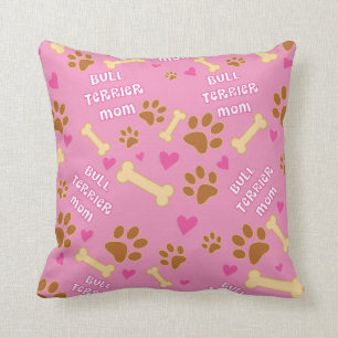 Bull Terrier Dog Breed Mum Gift Idea Cushion