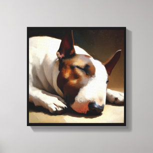 Bull Terrier Dog Canvas Print