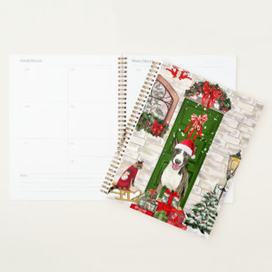 Bull Terrier Dog Christmas Planner